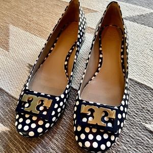 Tory Burch ' Gigi ' Polka Dot Navy Pumps